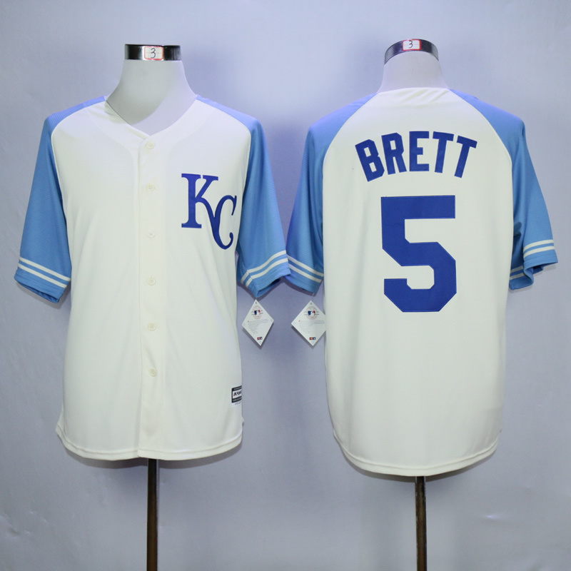 MLB Exclusive Kansas City Royals #5 Brett White Vintage Jersey