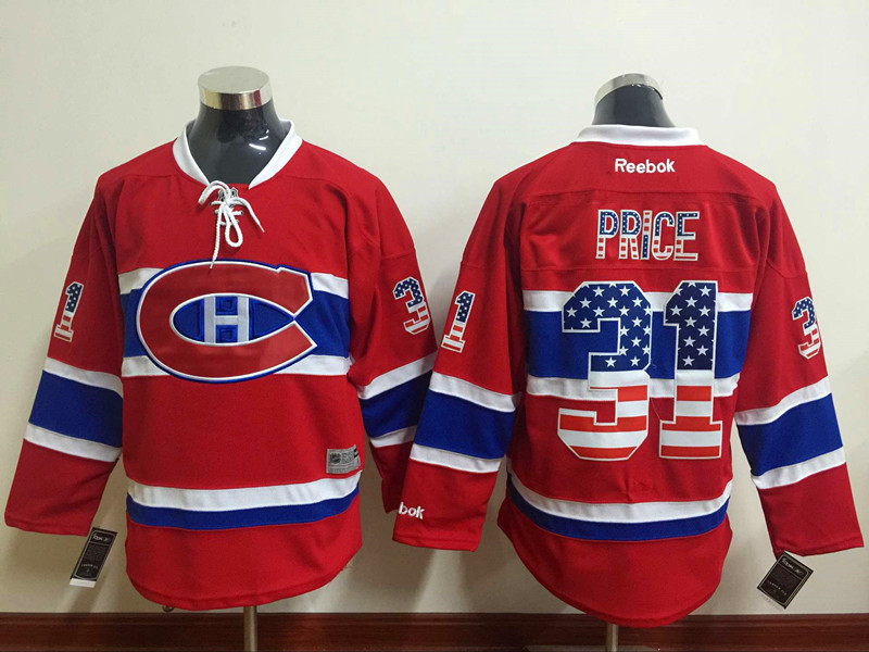 NHL Montreal Canadiens #31 Price USA Flag Jersey
