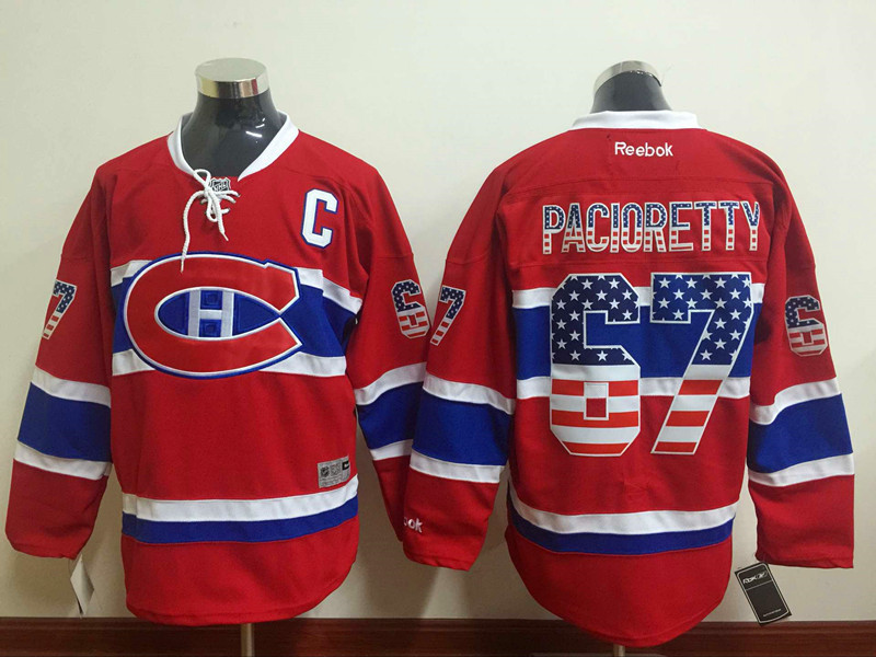 NHL Montreal Canadiens #67 Pacioretty USA Flag Jersey