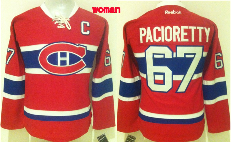 NHL Montreal Canadiens #67 Pacioretty Red Women Jersey