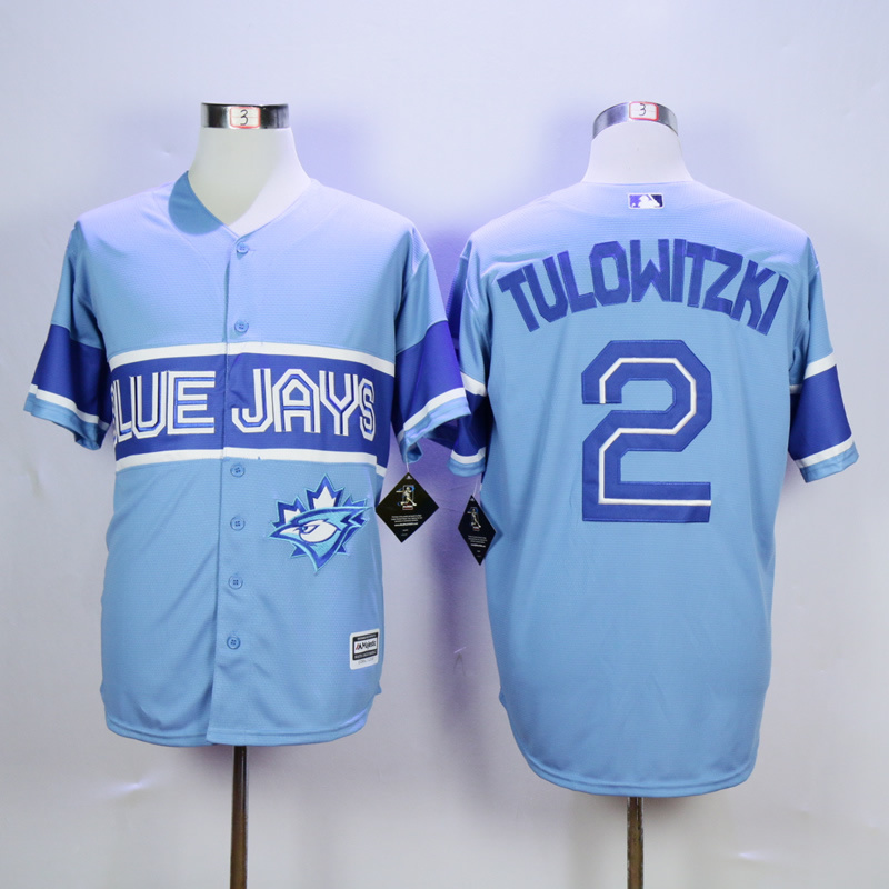 MLB Toronto Blue Jays #2 Tulowitzki L.Blue Jersey