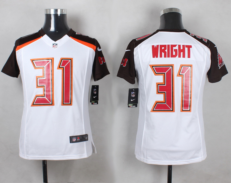 Youth Nike Tampa Bay Buccaneers #31 Wright White Limited Jersey