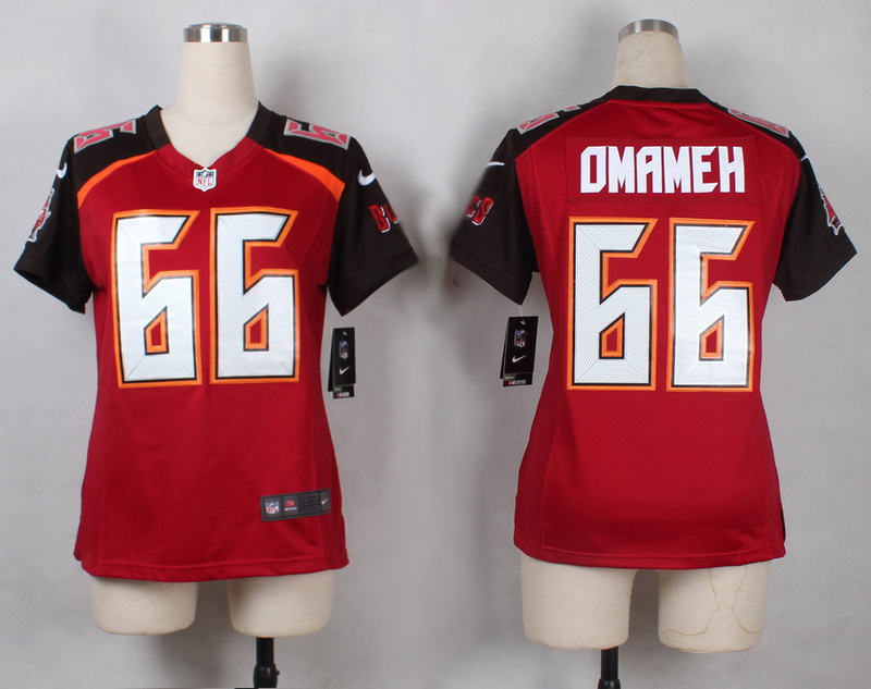 Women Nike Tampa Bay Buccaneers #66 Dmameh Red Limited Jersey