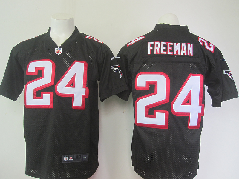 Nike Atlanta Falcons #24 Freeman Black Elite Jersey