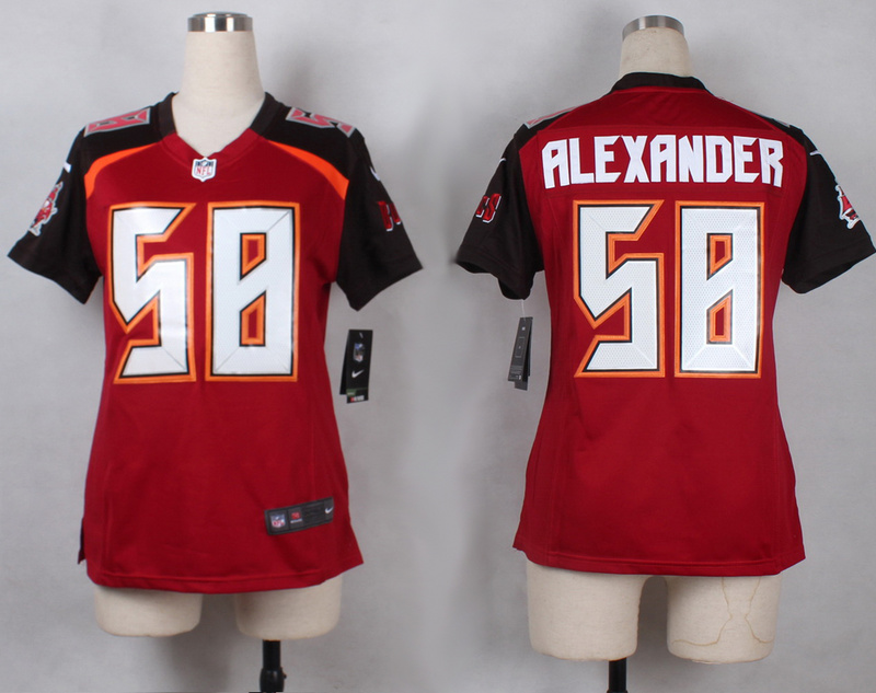 Women Nike Tampa Bay Buccaneers #58 Alexander Red Limited Jersey