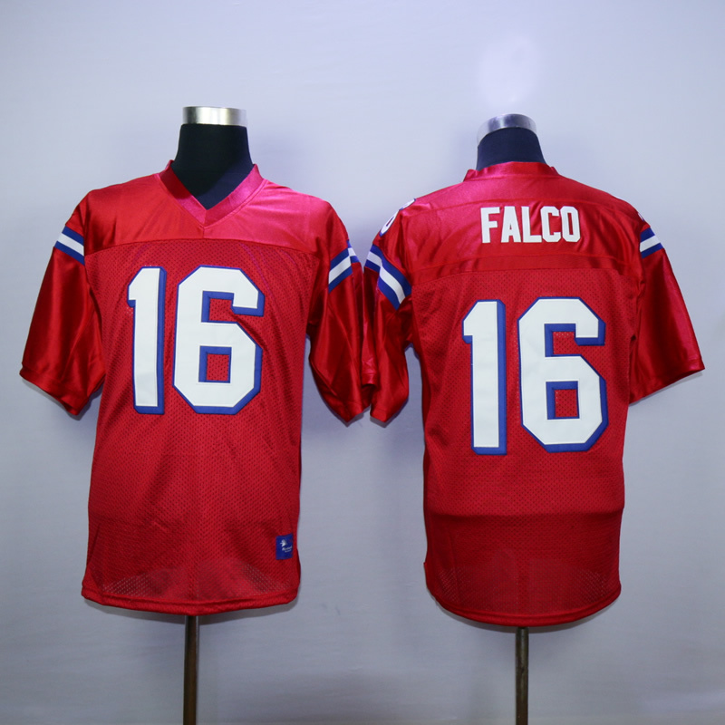 NCAA Shane Falco #16 Sentinels Movie Football Jerseys Red Embroidery 