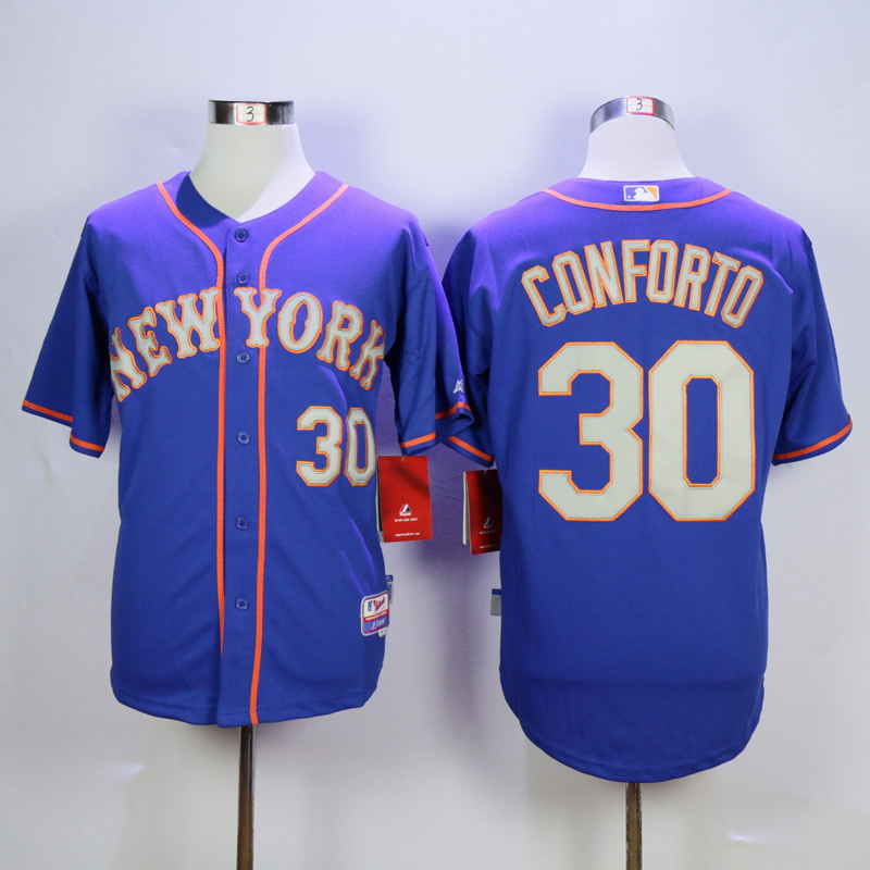 MLB New York Mets #30 Conforto Blue New Jersey