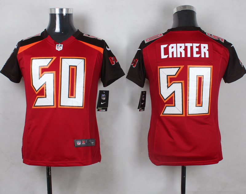 Youth Nike Tampa Bay Buccaneers #50 Carter Red Limited Jersey