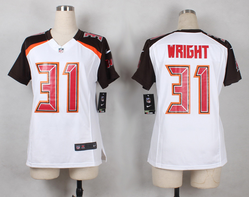 Women Nike Tampa Bay Buccaneers #31 Wright White Limited Jersey