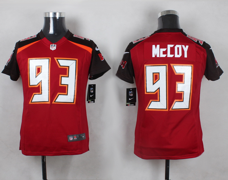 Youth Nike Tampa Bay Buccaneers #93 McCoy Red Limited Jersey