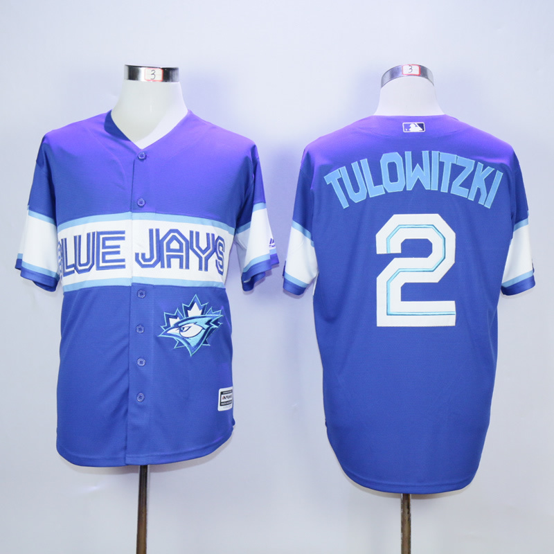 MLB Toronto Blue Jays #2 Tulowitzki Blue Jersey