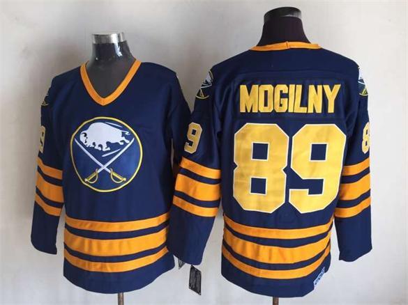 NHL Buffalo Sabres #89 Mogilny Blue Jersey