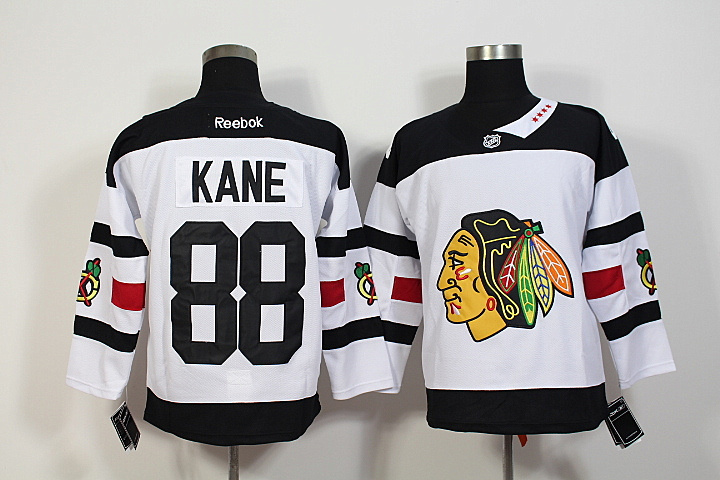 NHL Chicago Blackhawks #88 Kane White Jersey with A Patch