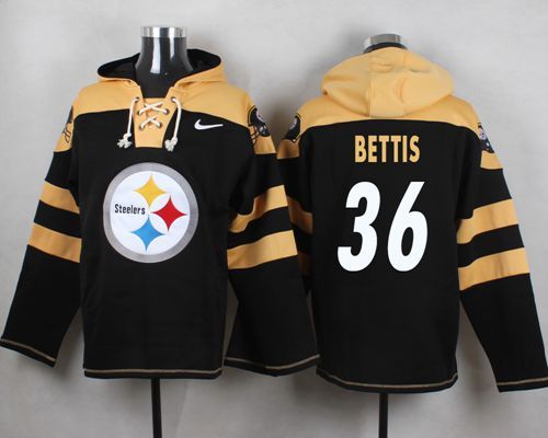 NFL Pittsburge Steelers #36 Bettis Black Hoodie