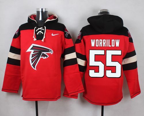 NFL Atlanta Falcons #55 Worrilow Red Hoodie