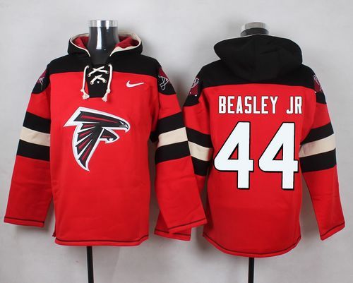NFL Atlanta Falcons #44 Beasley JR Red Hoodie