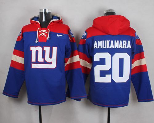 NFL New York Giants #20 Amukamara Blue Hoodie