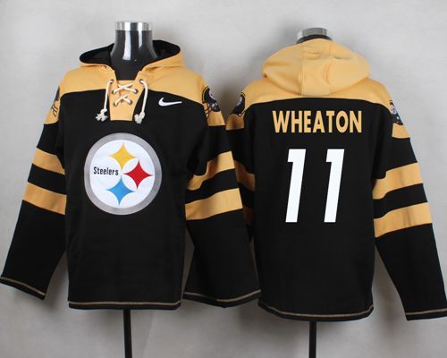 NFL Pittsburge Steelers #11 Wheaton Black Hoodie