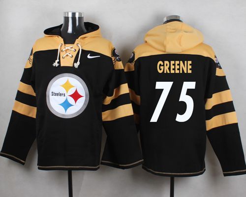 NFL Pittsburge Steelers #75 Greene Black Hoodie