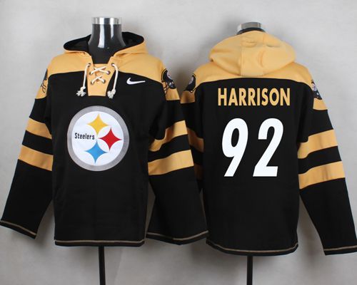 NFL Pittsburge Steelers #92 Harrison Black Hoodie