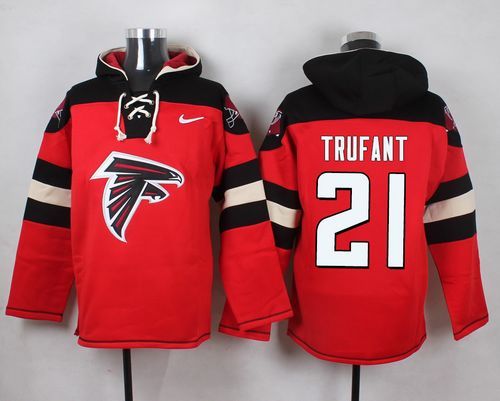 NFL Atlanta Falcons #21 Trufant Red Hoodie