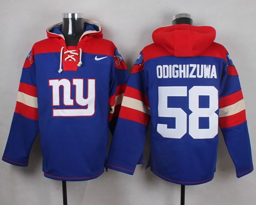 NFL New York Giants #58 Odighizuwa Blue Hoodie