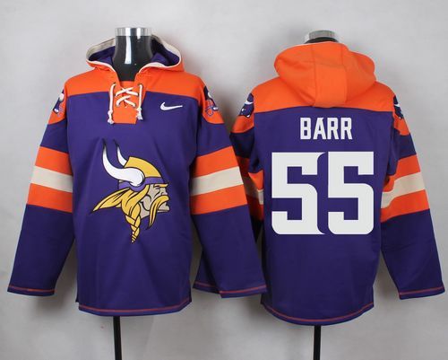 NFL Minnesota Vikings #55 Barr Purple Hoodie