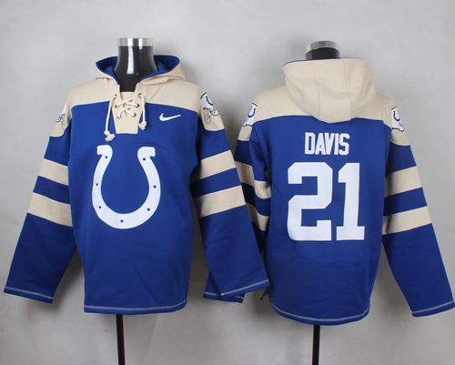 NFL Indianapolis Colts #21 Davis Blue Hoodie
