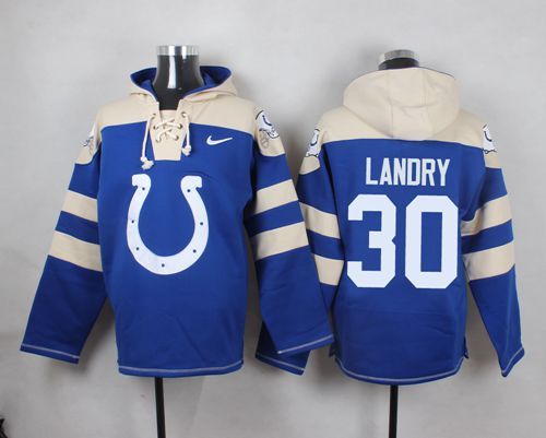 NFL Indianapolis Colts #30 Landry Blue Hoodie