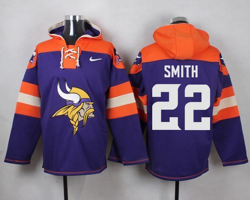 NFL Minnesota Vikings #22 Smith Purple Hoodie