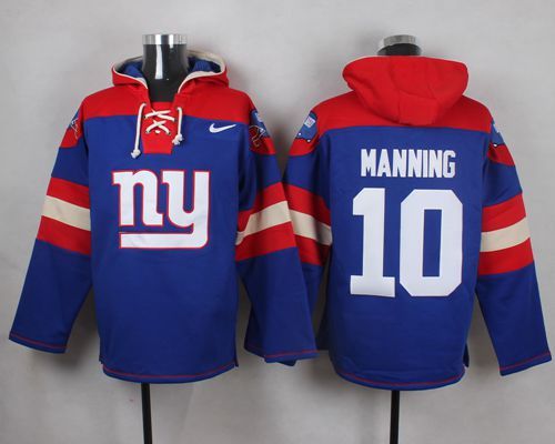 NFL New York Giants #10 Manning Blue Hoodie