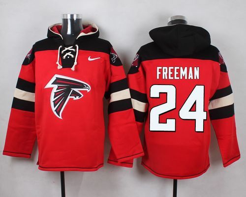NFL Atlanta Falcons #24 Freeman Red Hoodie