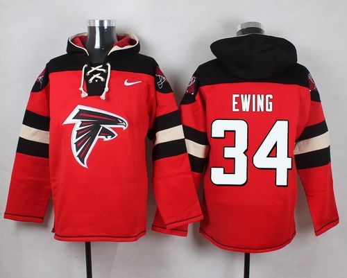 NFL Atlanta Falcons #34 Ewing Red Hoodie
