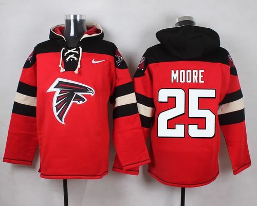 NFL Atlanta Falcons #25 Moore Red Hoodie