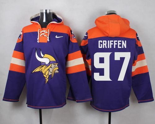 NFL Minnesota Vikings #97 Grifffen Purple Hoodie