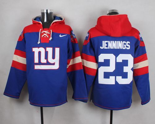 NFL New York Giants #23 Jennings Blue Hoodie
