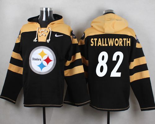 NFL Pittsburge Steelers #82 Stallworth Black Hoodie
