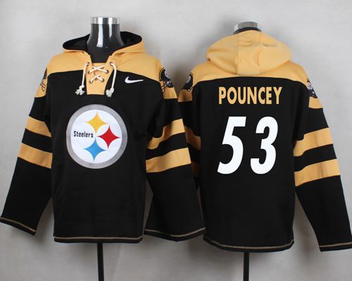 NFL Pittsburge Steelers #53 Pouncey Black Hoodie
