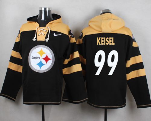 NFL Pittsburge Steelers #99 Keisel Black Hoodie