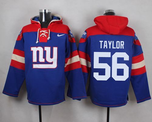 NFL New York Giants #56 Taylor Blue Hoodie