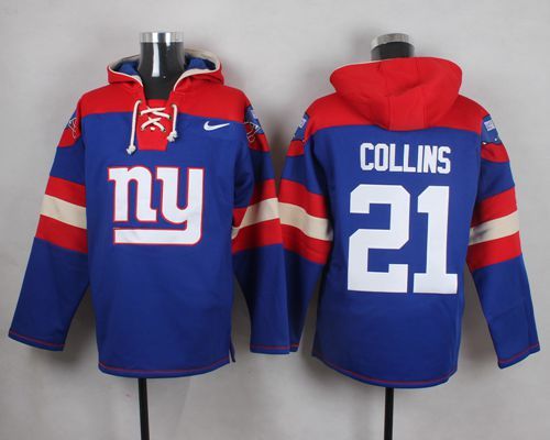 NFL New York Giants #21 Collins Blue Hoodie