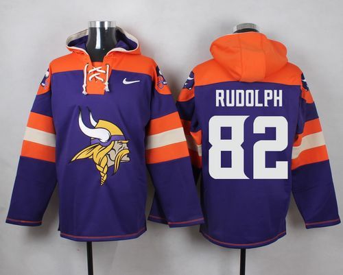 NFL Minnesota Vikings #82 Rudolph Purple Hoodie