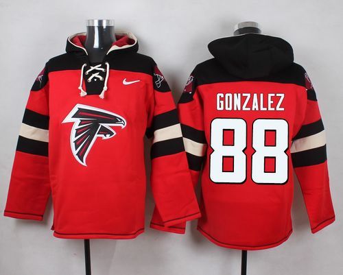 NFL Atlanta Falcons #88 Gonzalez Red Hoodie