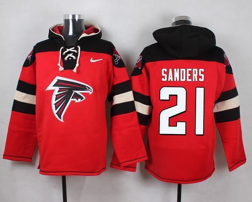 NFL Atlanta Falcons #21 Sanders Red Hoodie