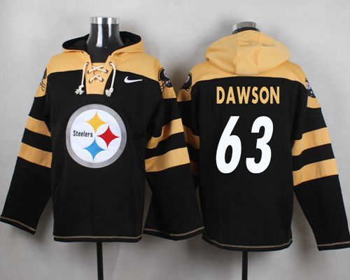 NFL Pittsburge Steelers #63 Dawson Black Hoodie