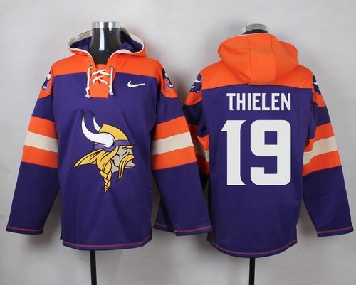 NFL Minnesota Vikings #19 Thielen Purple Hoodie
