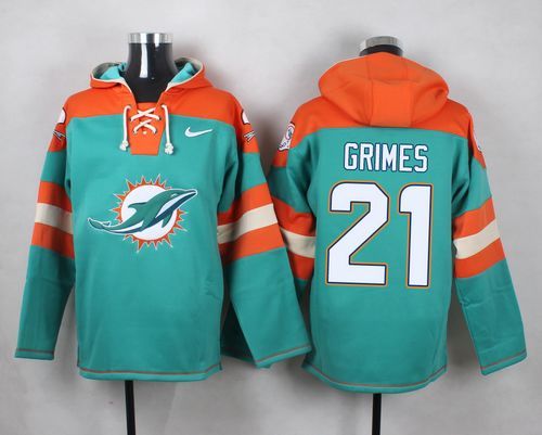 NFL Miami Dolphins #21 Crimes Green Hoodie
