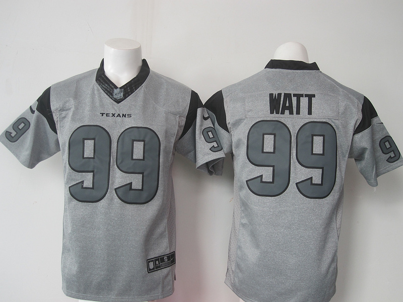 NFL Houston Texans #99 Watt Hemp Grey Limited Jersey