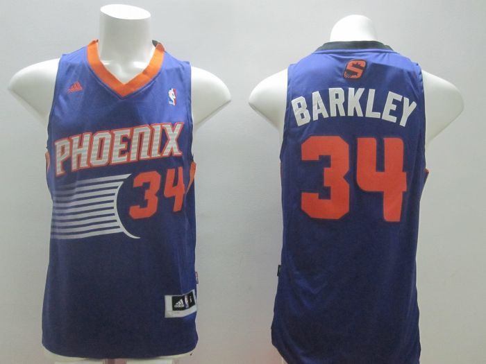 NBA Phoenix Suns #34 Barkley Purple Jersey