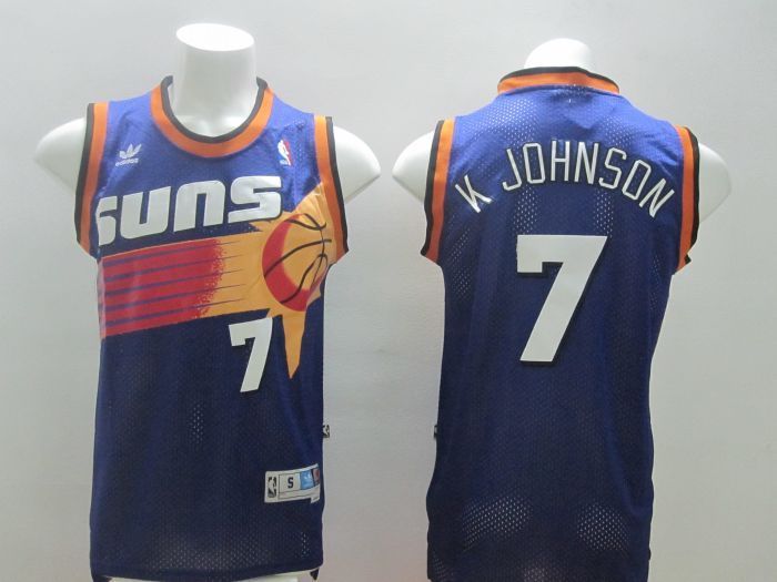 NBA Phoenix Suns #7 K Johnson Purple Jersey
